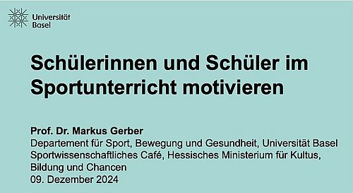 Sportwissenschaftliches Café