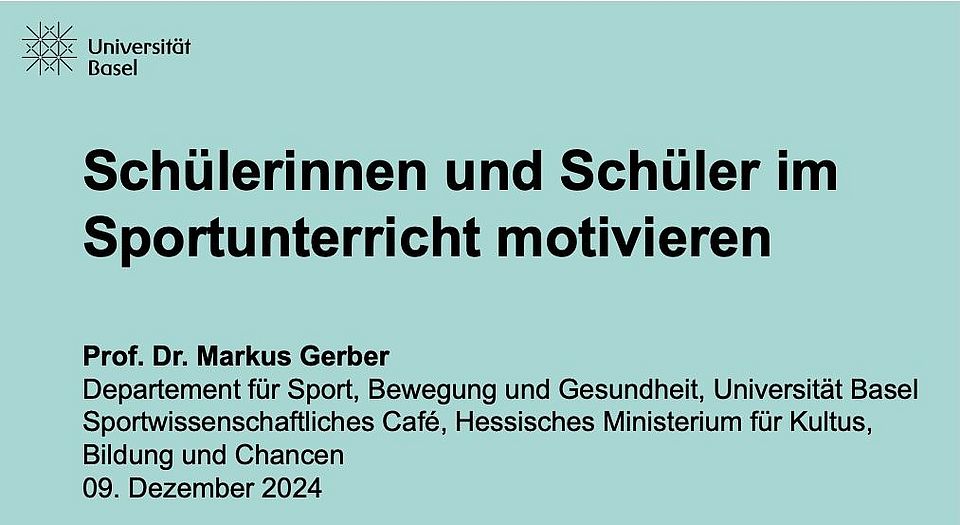 Sportwissenschaftliches Café